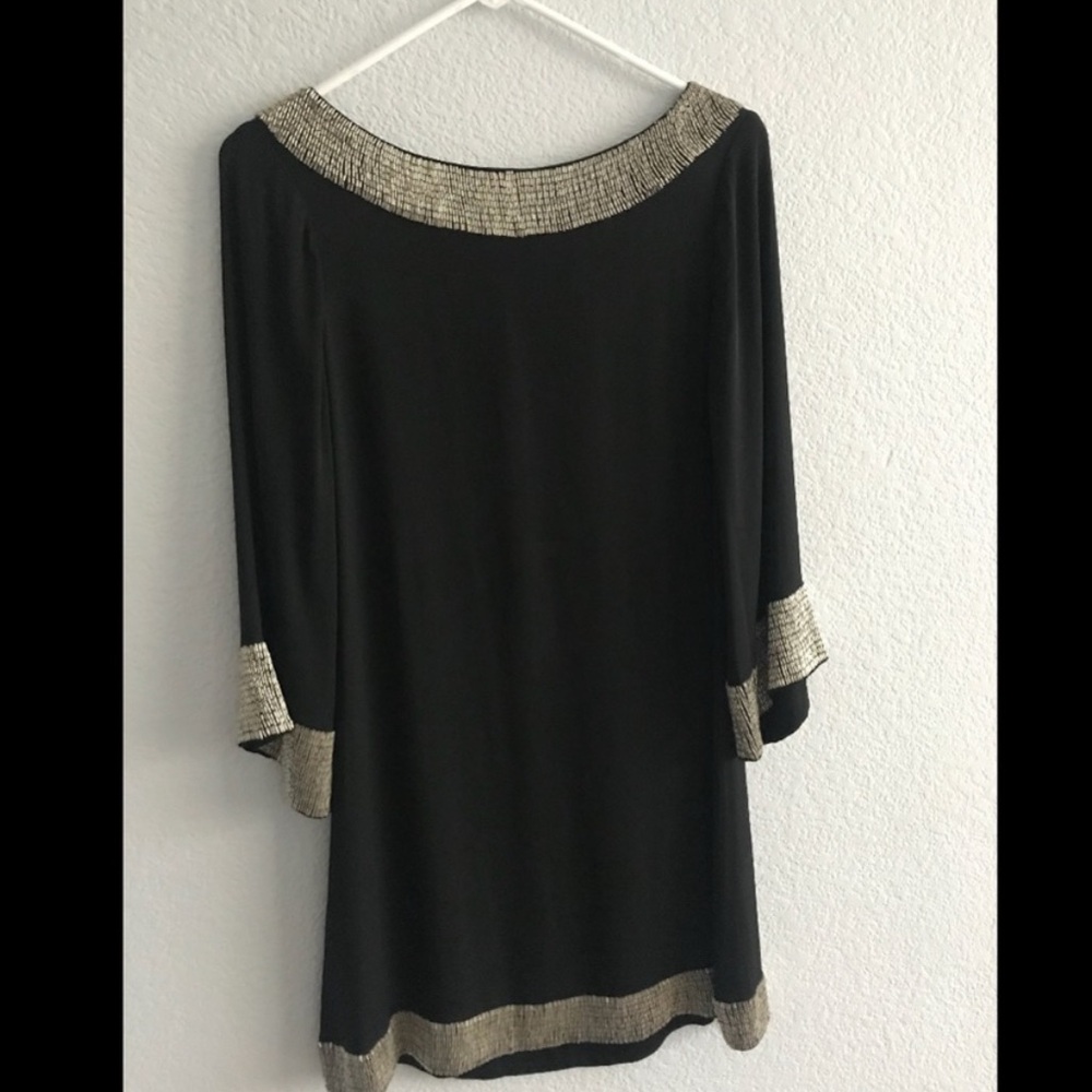 Alice and Olivia Black and Silver Dress Size S